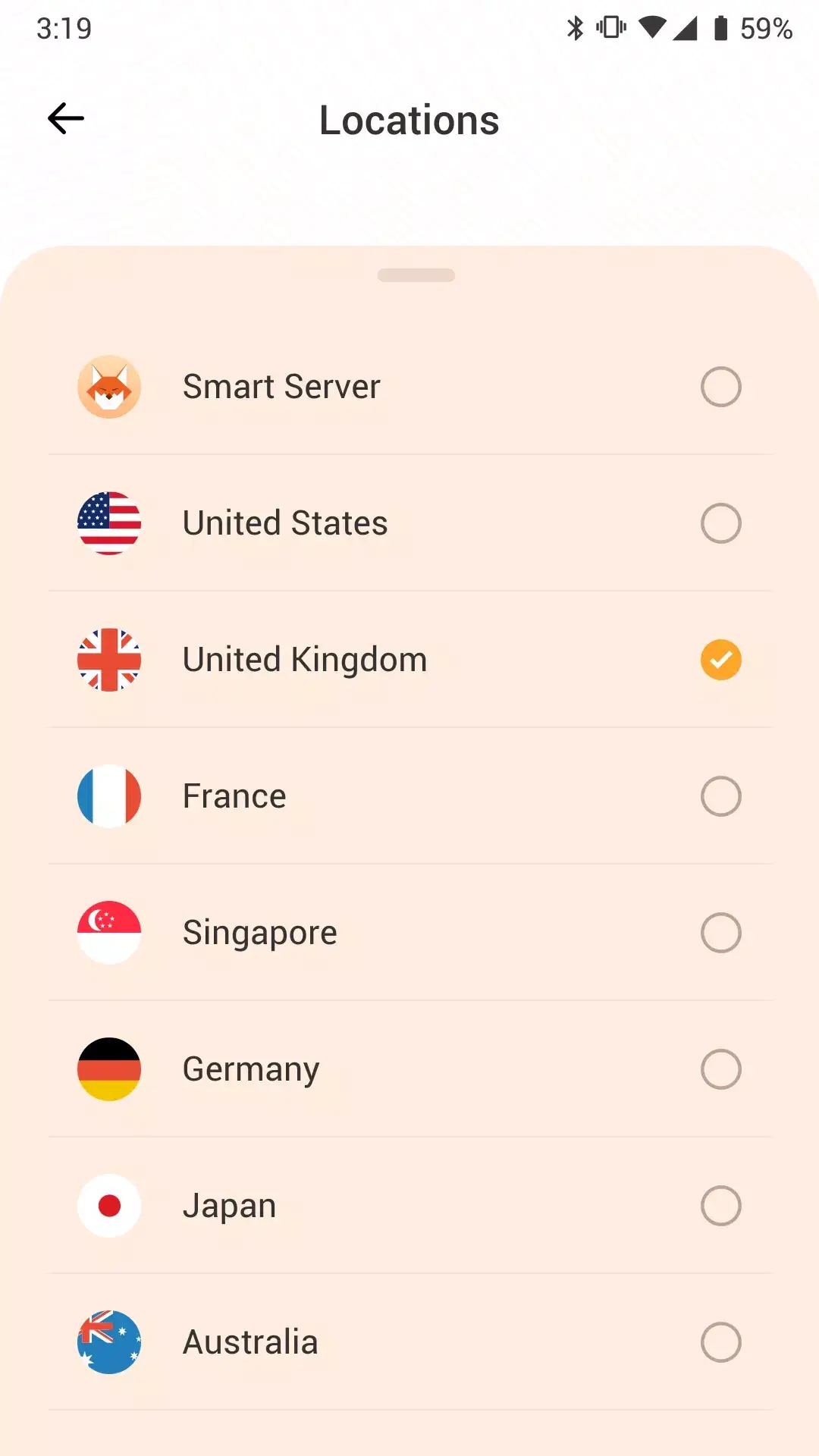 Screenshot Fox VPN APK v1.1.2 untuk Android
