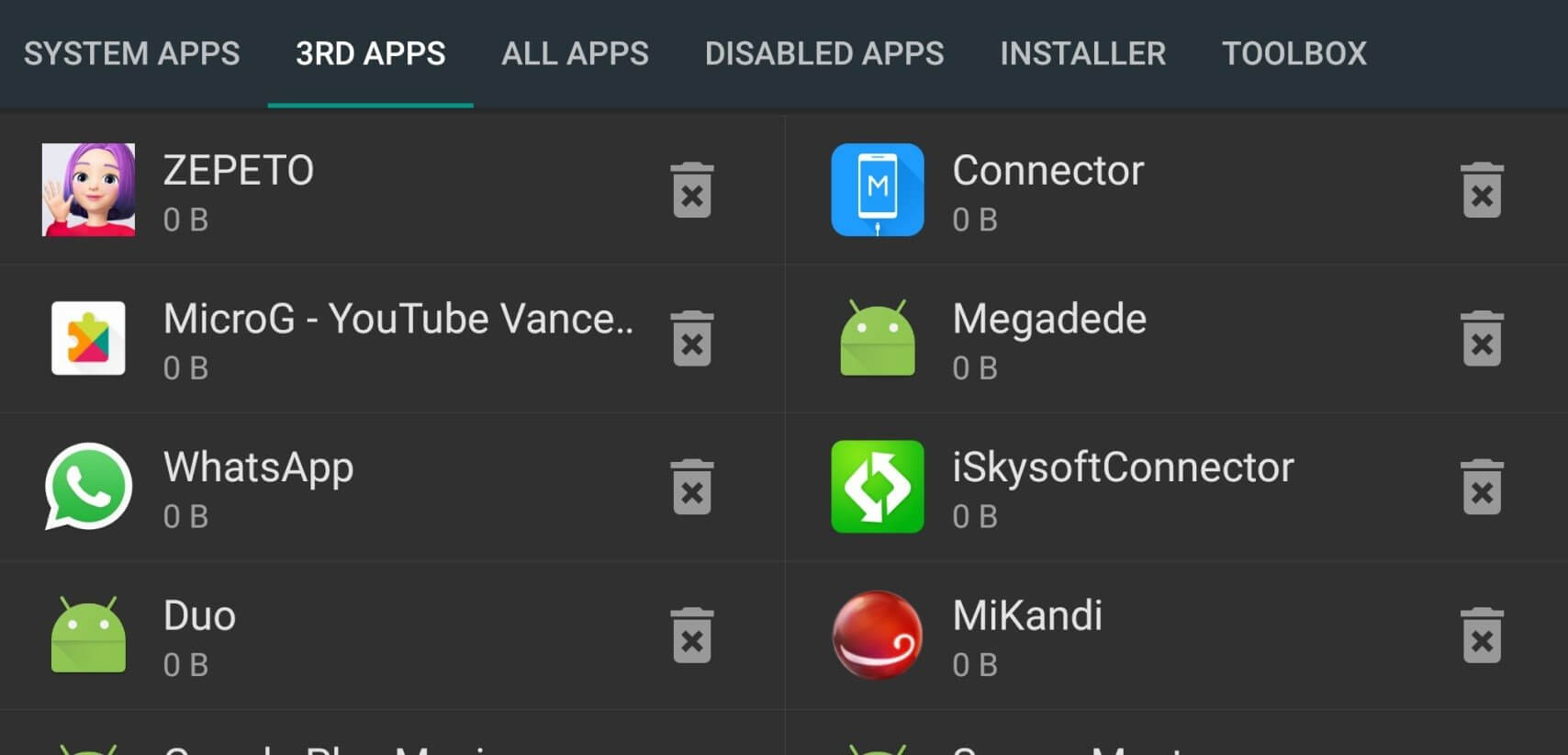 Screenshot Root Uninstaller APK