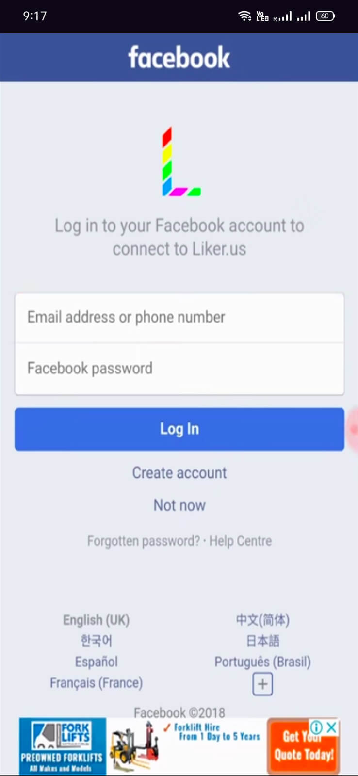 Screenshot Liker.us APK v30000 untuk Android