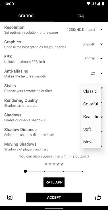 Screenshot GFX Tool APK v10.4.0 untuk Optimasi Grafis Game