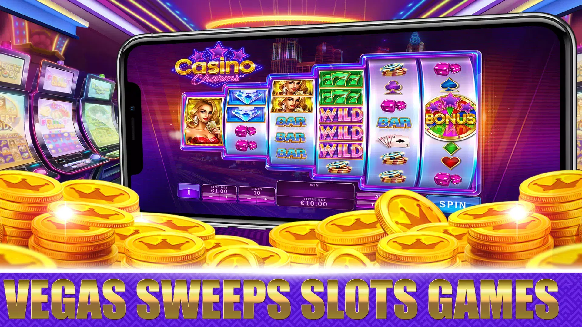 Screenshot Vegas Sweeps Slots 777 APK v1.0.61 Download untuk Android