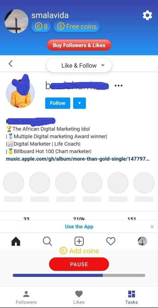 Screenshot Top Follow APK