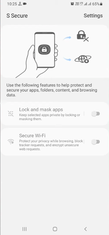 Screenshot S Secure APK v5.0.10 untuk Samsung