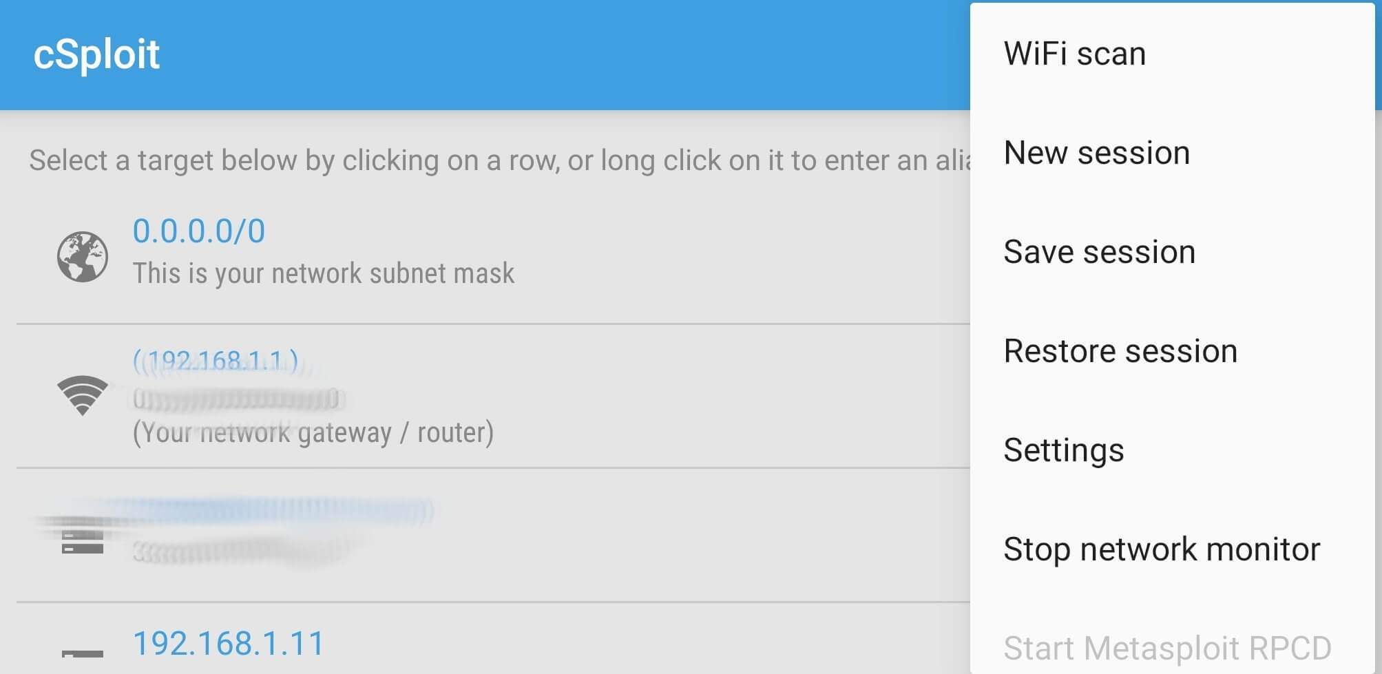 Screenshot cSploit APK v1.6.6 untuk Android