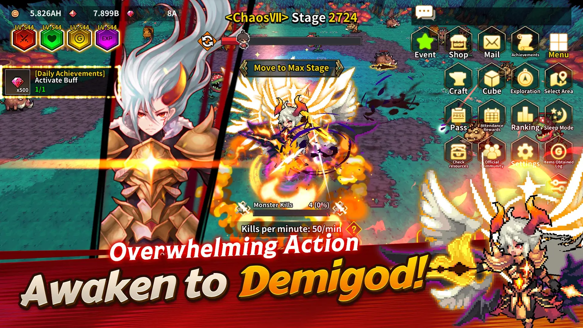 Screenshot Demigod Idle APK
