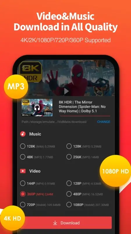Screenshot VidMate APK Download untuk Android