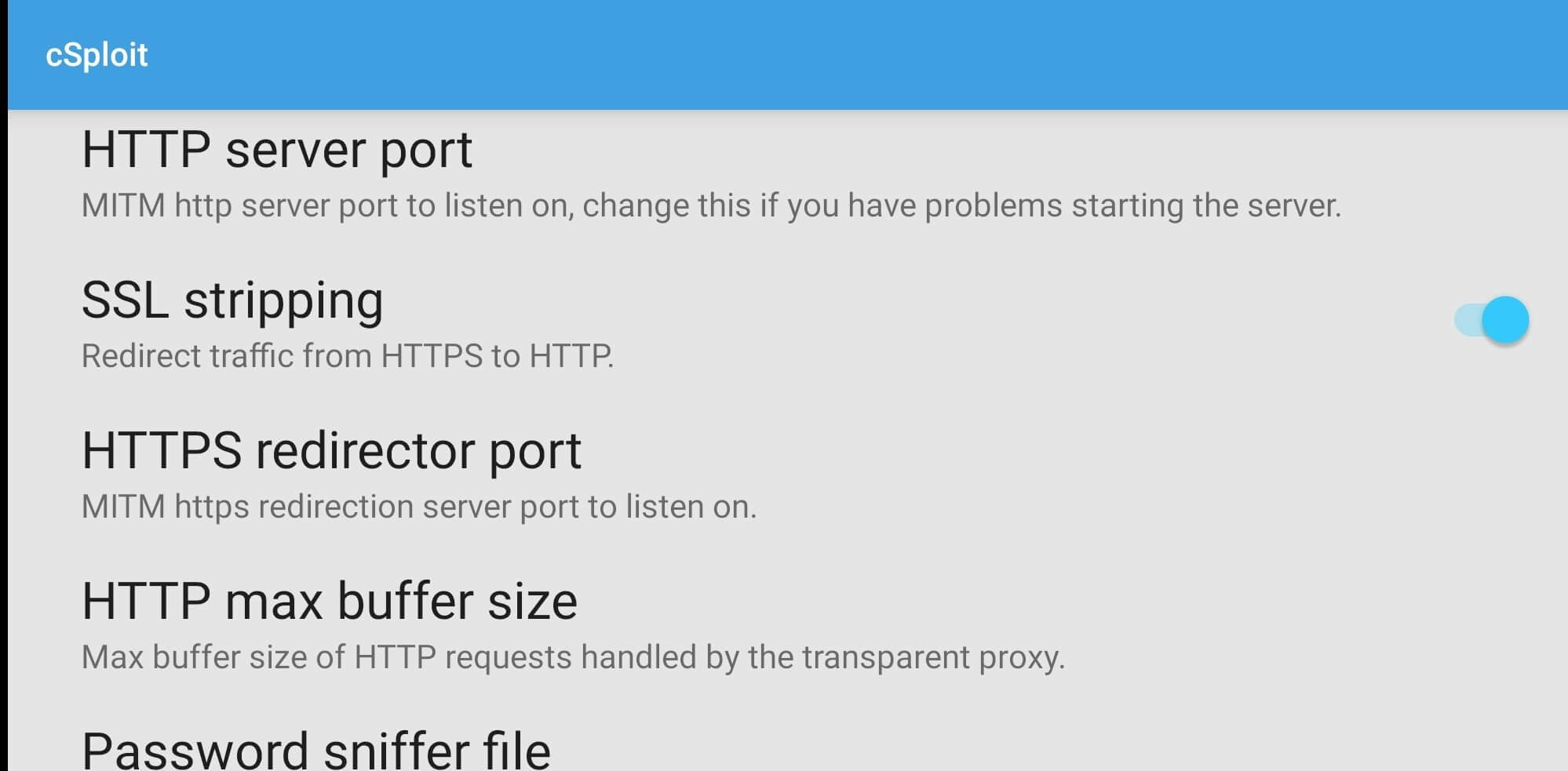 Screenshot cSploit APK v1.6.6 untuk Android