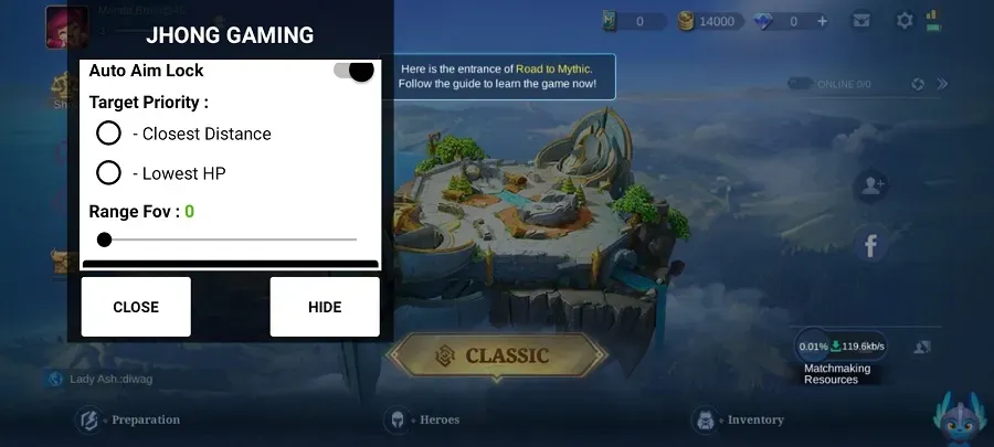 Screenshot Jhong Gaming APK v44 untuk Mobile Legends