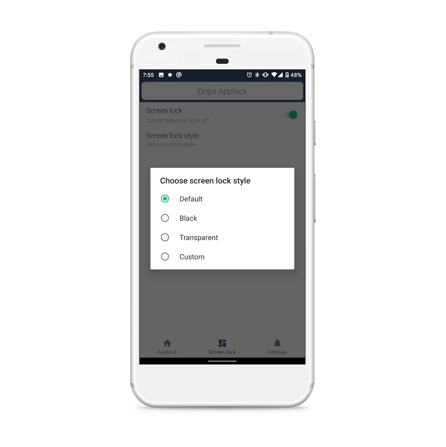 Screenshot Oops AppLock APK