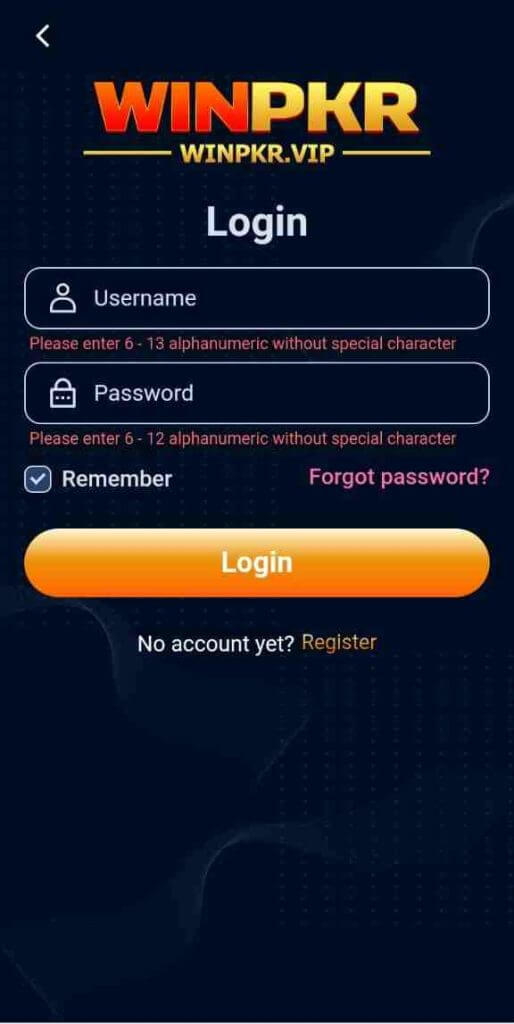Screenshot WINPKR APK v2.4.45