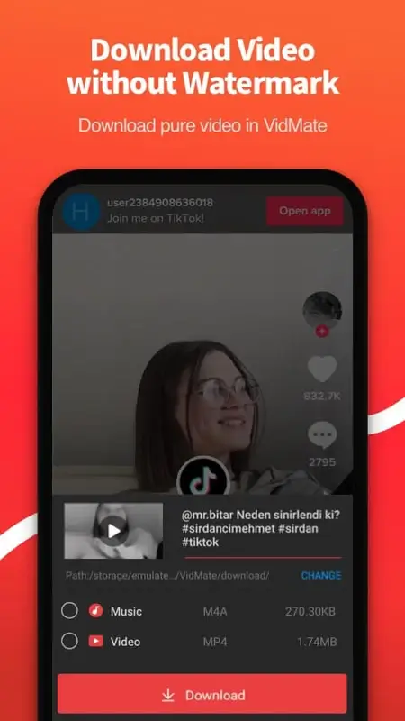 Screenshot VidMate APK Download untuk Android