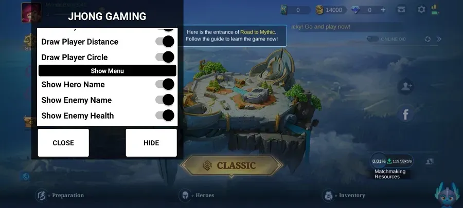 Screenshot Jhong Gaming APK v44 untuk Mobile Legends