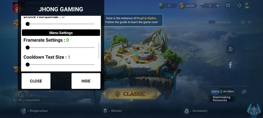 Screenshot Jhong Gaming APK v44 untuk Mobile Legends