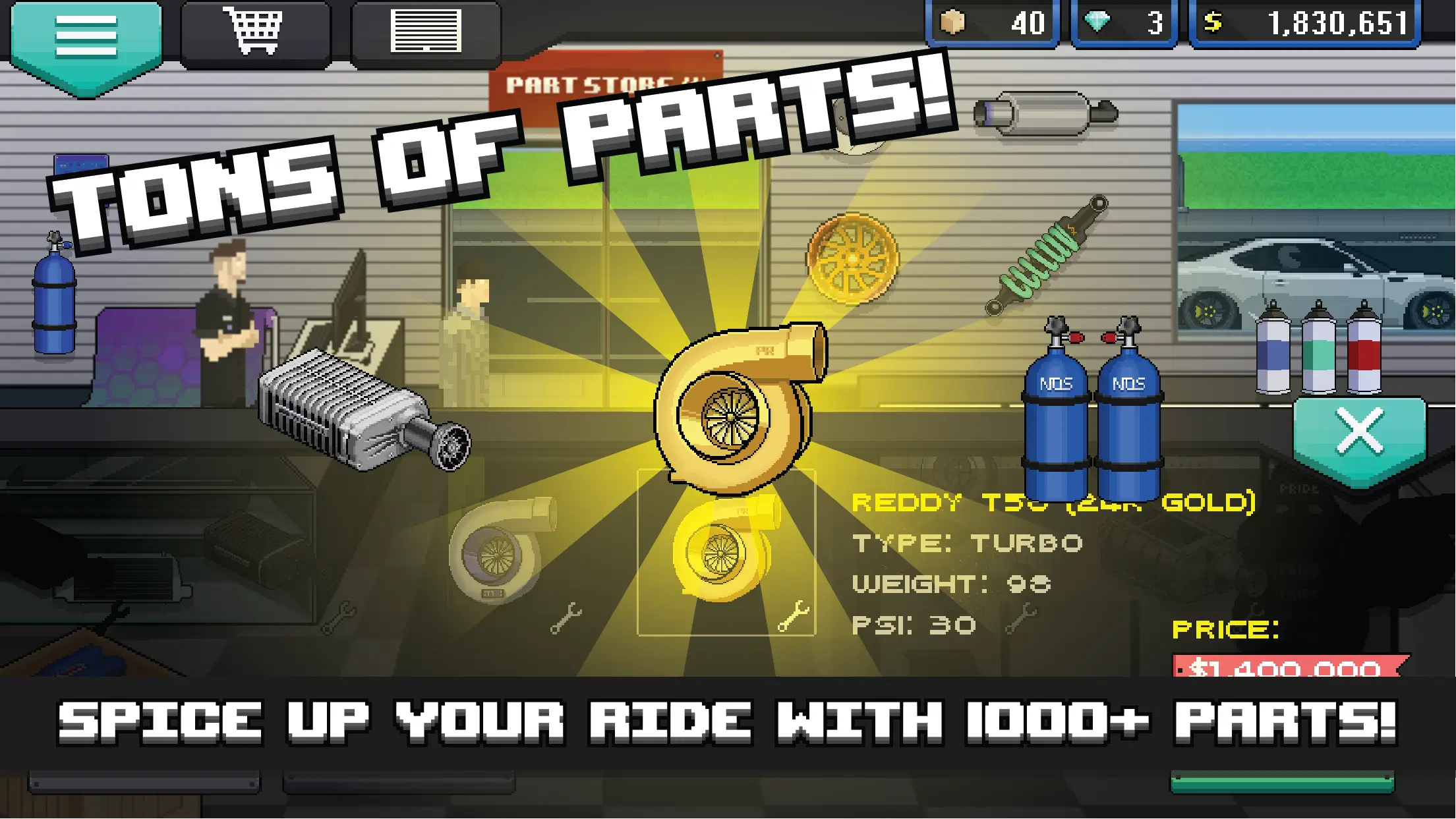 Screenshot Pixel Car Racer APK