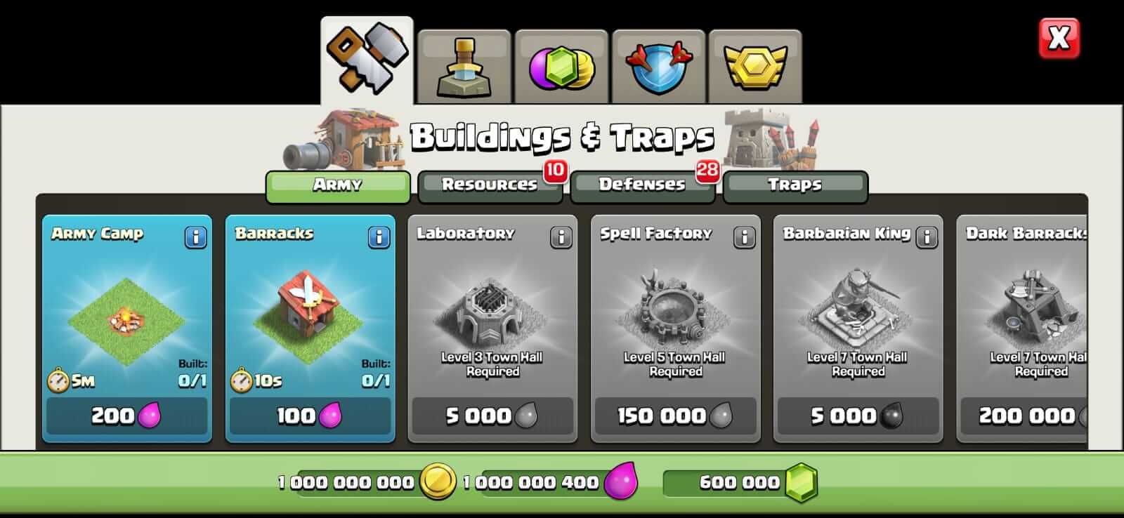 Screenshot Null's Clash APK v18.0.2
