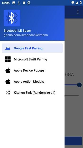 Screenshot Bluetooth LE Spam APK
