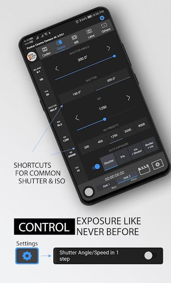 Screenshot Blackmagic Camera APK v1.0.18 untuk Android