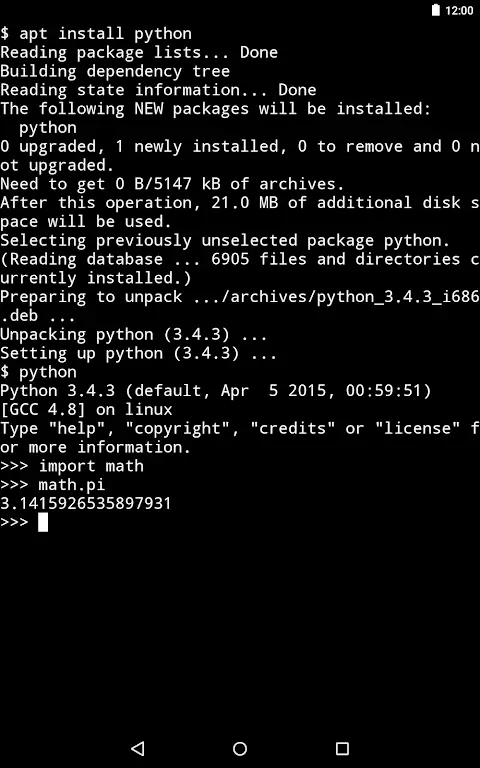 Screenshot Termux APK