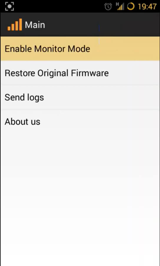 Screenshot Bcmon APK untuk Monitoring WiFi di Android