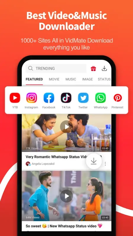 Screenshot VidMate APK Download untuk Android